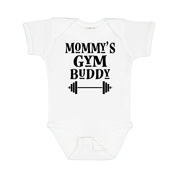 Inktastic Mommy Gym Buddy Workout Boys or Girls Baby Bodysuit