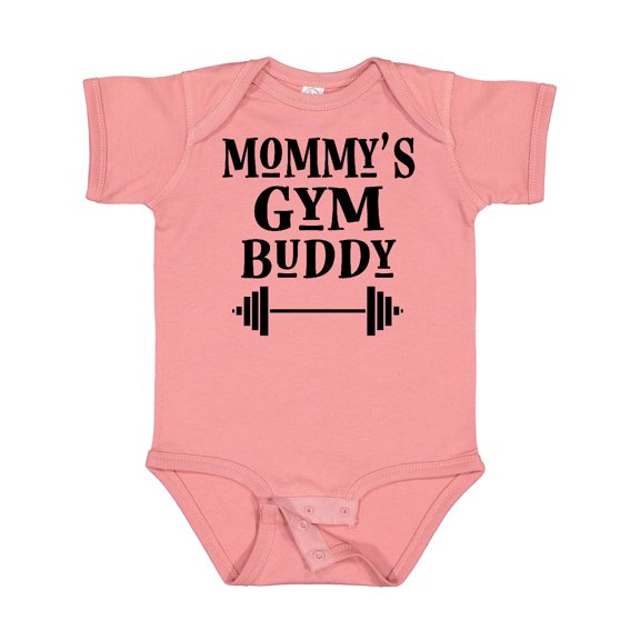 Inktastic Mommy Gym Buddy Workout Boys or Girls Baby Bodysuit