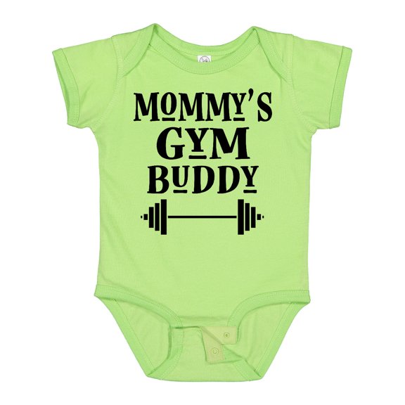 Inktastic Mommy Gym Buddy Workout Boys or Girls Baby Bodysuit