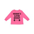 thumbnail image 1 of Inktastic Mommy Gym Buddy Workout Boys or Girls Long Sleeve Toddler T-Shirt, 1 of 5