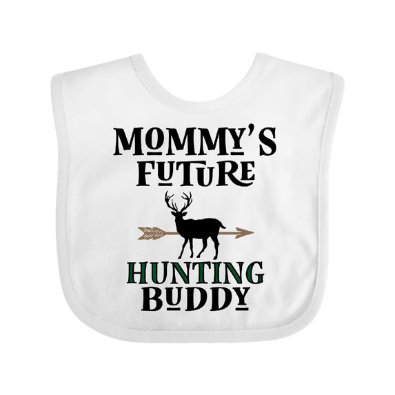 Inktastic Mommy Hunting Buddy Archery Boys or Girls Baby Bib