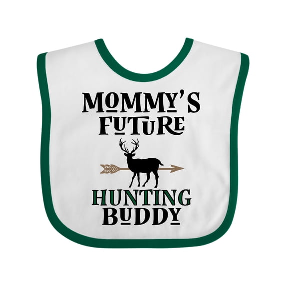 Inktastic Mommy Hunting Buddy Archery Boys or Girls Baby Bib