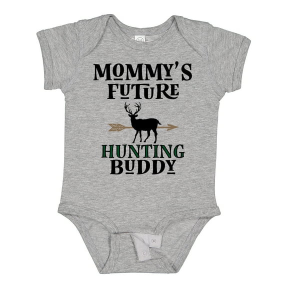Inktastic Mommy Hunting Buddy Archery Boys or Girls Baby Bodysuit
