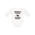 thumbnail image 1 of Inktastic Mommy Hunting Buddy Archery Boys or Girls Long Sleeve Baby Bodysuit, 1 of 5
