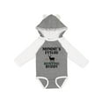 thumbnail image 1 of Inktastic Mommy Hunting Buddy Archery Boys or Girls Long Sleeve Baby Bodysuit, 1 of 5