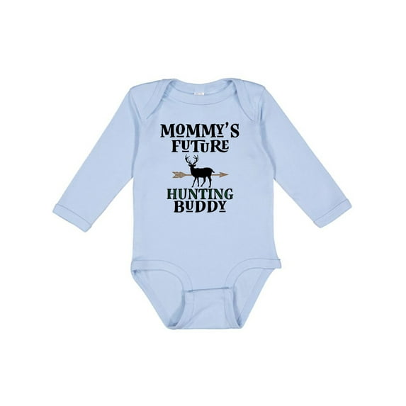 Inktastic Mommy Hunting Buddy Archery Boys or Girls Long Sleeve Baby Bodysuit