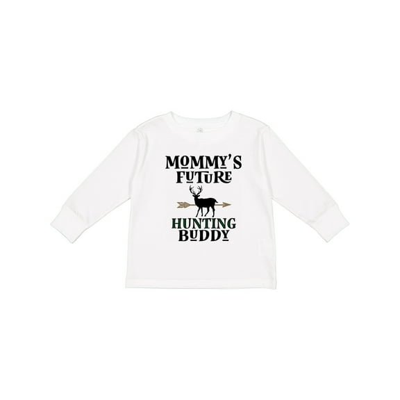 Inktastic Mommy Hunting Buddy Archery Boys or Girls Long Sleeve Toddler T-Shirt