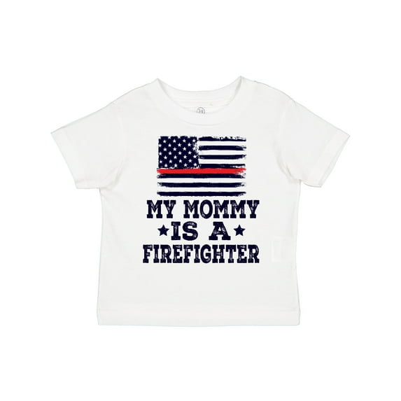 Inktastic Mommy Is A Firefighter Boys or Girls Toddler T-Shirt