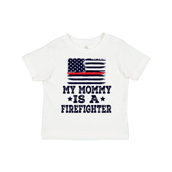 Inktastic Mommy Is A Firefighter Boys or Girls Toddler T-Shirt