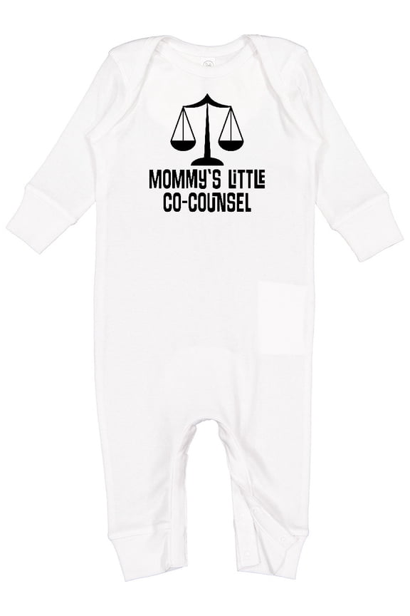 Mommy Little Co Counsel Lawyer Baby Romper Coveralls
