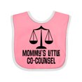 thumbnail image 1 of Inktastic Mommy Little Co Counsel Lawyer Boys or Girls Baby Bib, 1 of 4
