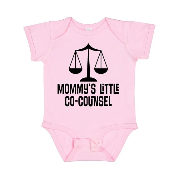 Inktastic Mommy Little Co Counsel Lawyer Boys or Girls Baby Bodysuit