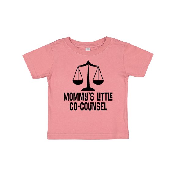 Inktastic Mommy Little Co Counsel Lawyer Boys or Girls Baby T-Shirt