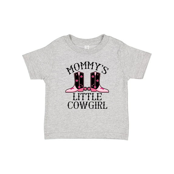 Inktastic Mommy Little Cowgirl Baby Clothes Girls Baby T-Shirt