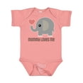 thumbnail image 1 of Inktastic Mommy Loves Me Elephant Boys or Girls Baby Bodysuit, 1 of 5