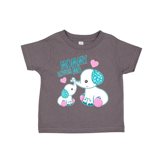 Inktastic Mommy Loves Me-cute elephants Boys or Girls Toddler T-Shirt
