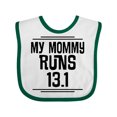 thumbnail image 1 of Inktastic Mommy Runs Half Marathon Boys or Girls Baby Bib, 1 of 4