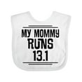 thumbnail image 1 of Inktastic Mommy Runs Half Marathon Boys or Girls Baby Bib, 1 of 4
