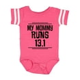 thumbnail image 1 of Inktastic Mommy Runs Half Marathon Boys or Girls Baby Bodysuit, 1 of 5