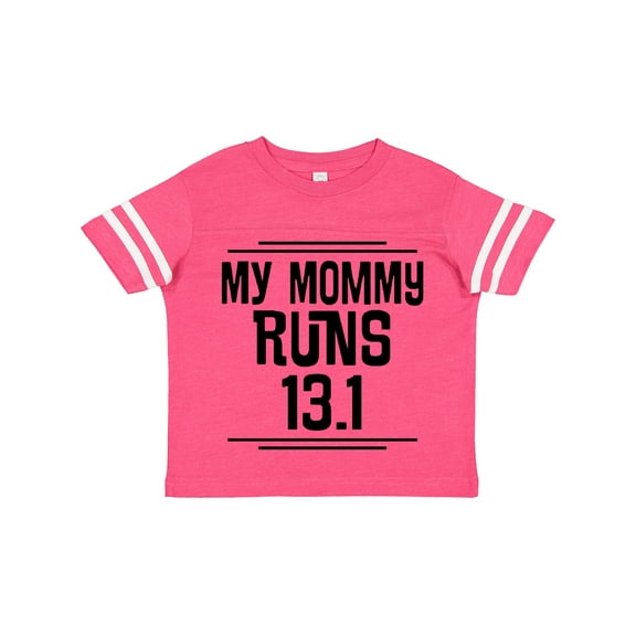 Inktastic Mommy Runs Half Marathon Boys or Girls Toddler T-Shirt