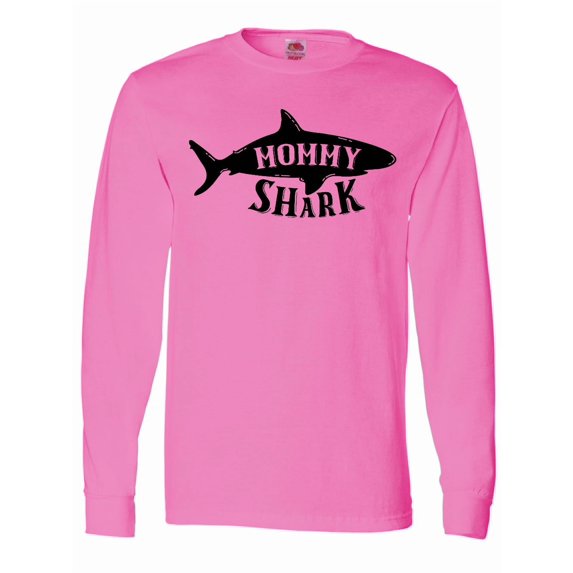 Inktastic Mommy Shark Long Sleeve T-Shirt