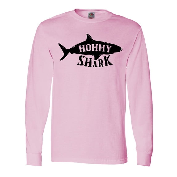 Inktastic Mommy Shark Long Sleeve T-Shirt