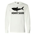 thumbnail image 1 of Inktastic Mommy Shark with Distressed Shark Long Sleeve T-Shirt, 1 of 5