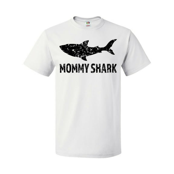 Inktastic Mommy Shark with Distressed Shark T-Shirt
