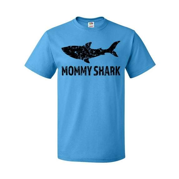 Inktastic Mommy Shark with Distressed Shark T-Shirt