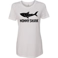 thumbnail image 1 of Inktastic Mommy Shark with Distressed Shark Women's T-Shirt, 1 of 5