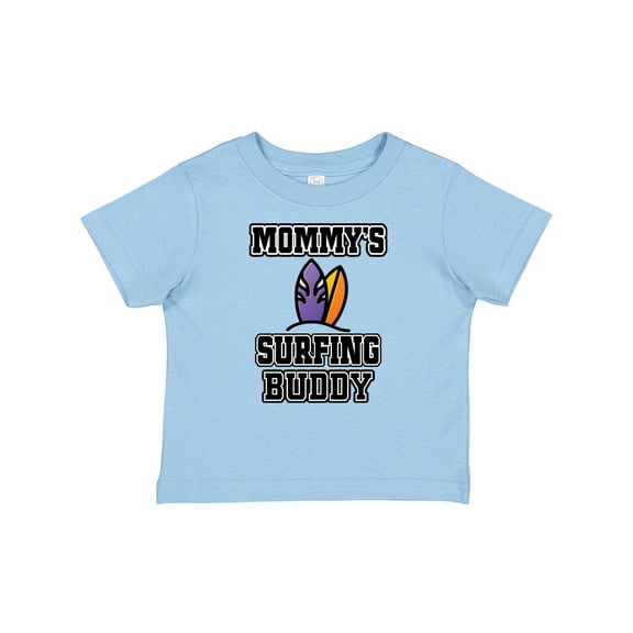 Inktastic Mommy Surfing Buddy Surfboard Boys or Girls Baby T-Shirt