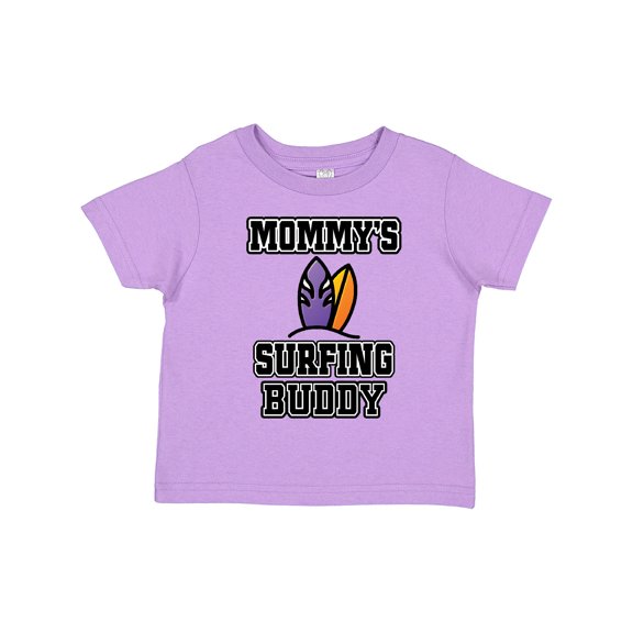 Inktastic Mommy Surfing Buddy Surfboard Boys or Girls Toddler T-Shirt