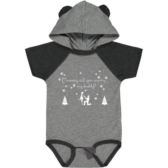 Inktastic Mommy Will You Marry My Daddy? Boys or Girls Baby Bodysuit