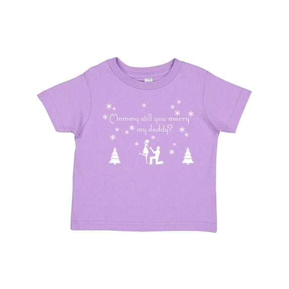 Inktastic Mommy Will You Marry My Daddy? Boys or Girls Toddler T-Shirt