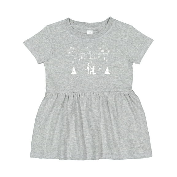 Inktastic Mommy Will You Marry My Daddy? Girls Baby Dress