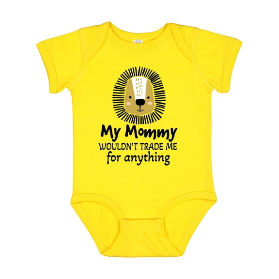Inktastic Mommy Wouldnt Trade Me for Anything Son Lion Boys Baby Bodysuit