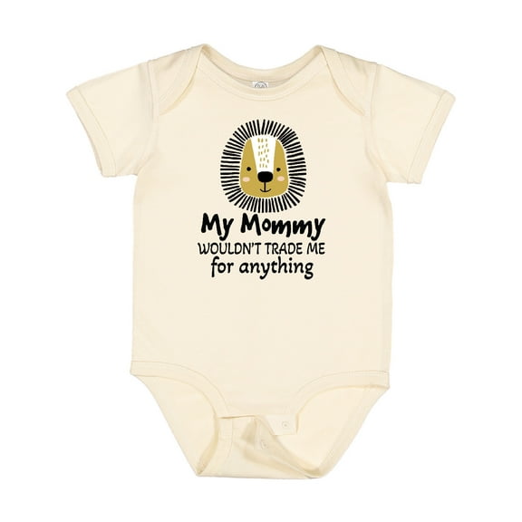 Inktastic Mommy Wouldnt Trade Me for Anything Son Lion Boys Baby Bodysuit