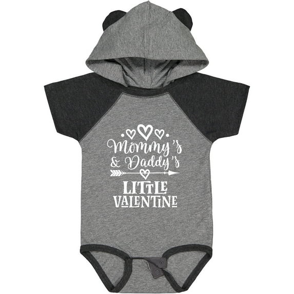 Inktastic Mommy and Daddy Little Valentine Boys or Girls Baby Bodysuit