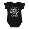 thumbnail image 1 of Inktastic Mommy and Daddy Little Valentine Boys or Girls Baby Bodysuit, 1 of 5