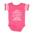 thumbnail image 1 of Inktastic Mommy and Daddy Little Valentine Boys or Girls Baby Bodysuit, 1 of 5