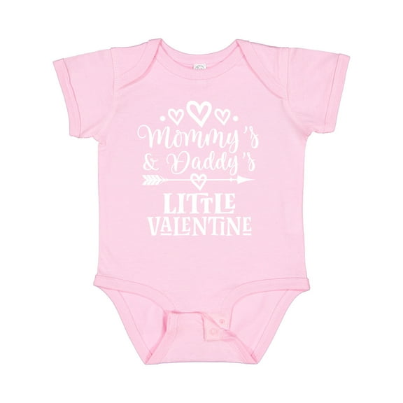 Inktastic Mommy and Daddy Little Valentine Boys or Girls Baby Bodysuit