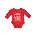 thumbnail image 1 of Inktastic Mommy and Daddy Little Valentine Boys or Girls Long Sleeve Baby Bodysuit, 1 of 5