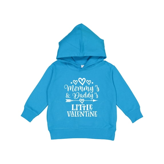 Inktastic Mommy and Daddy Little Valentine Toddler Hoodie