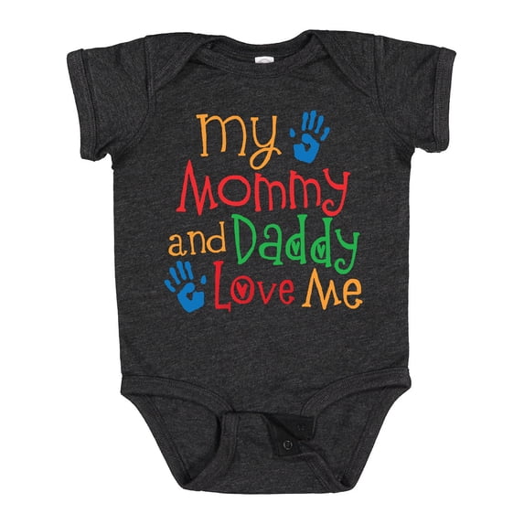 Inktastic Mommy and Daddy Love Me Boys or Girls Baby Bodysuit
