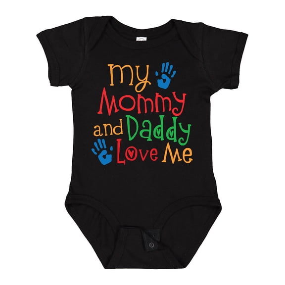 Inktastic Mommy and Daddy Love Me Boys or Girls Baby Bodysuit
