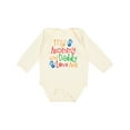 thumbnail image 1 of Inktastic Mommy and Daddy Love Me Boys or Girls Long Sleeve Baby Bodysuit, 1 of 5