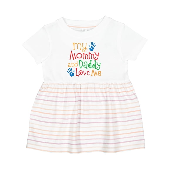 Inktastic Mommy and Daddy Love Me Girls Baby Dress