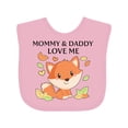 thumbnail image 1 of Inktastic Mommy and Daddy Love Me Little Fox Boys or Girls Baby Bib, 1 of 4