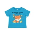 thumbnail image 1 of Inktastic Mommy and Daddy Love Me- Little Fox Boys or Girls Toddler T-Shirt, 1 of 5