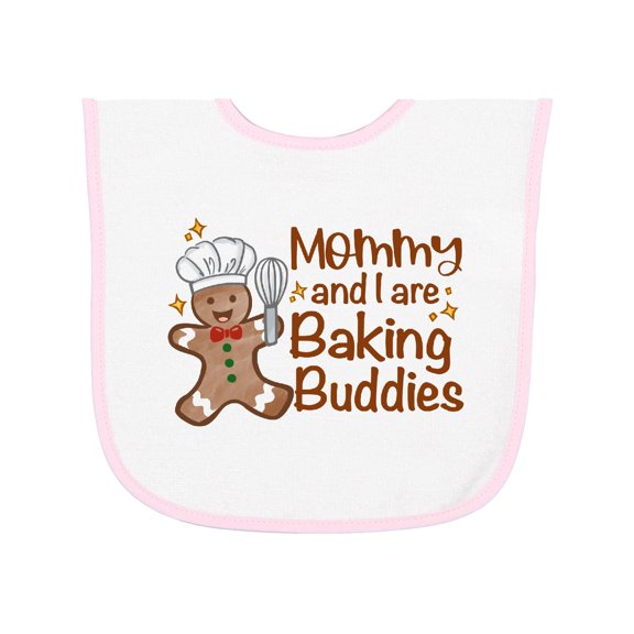 Inktastic Mommy and I Are Baking Buddies Baby Terry Cloth Bib
